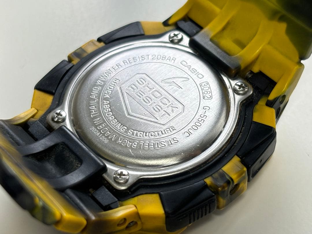 G-SHOCK/ジャミン/G-5500/迷彩/マーブル/カモ/ソーラー/イエロー