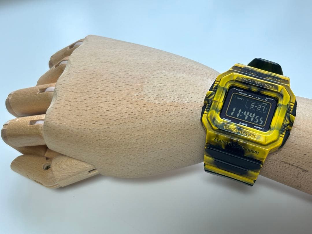 G-SHOCK/ジャミン/G-5500/迷彩/マーブル/カモ/ソーラー/イエロー