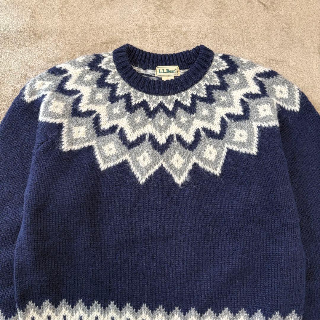 【極稀少】LL.Bean 80-90s ヴィンテージノルディックニット セーター