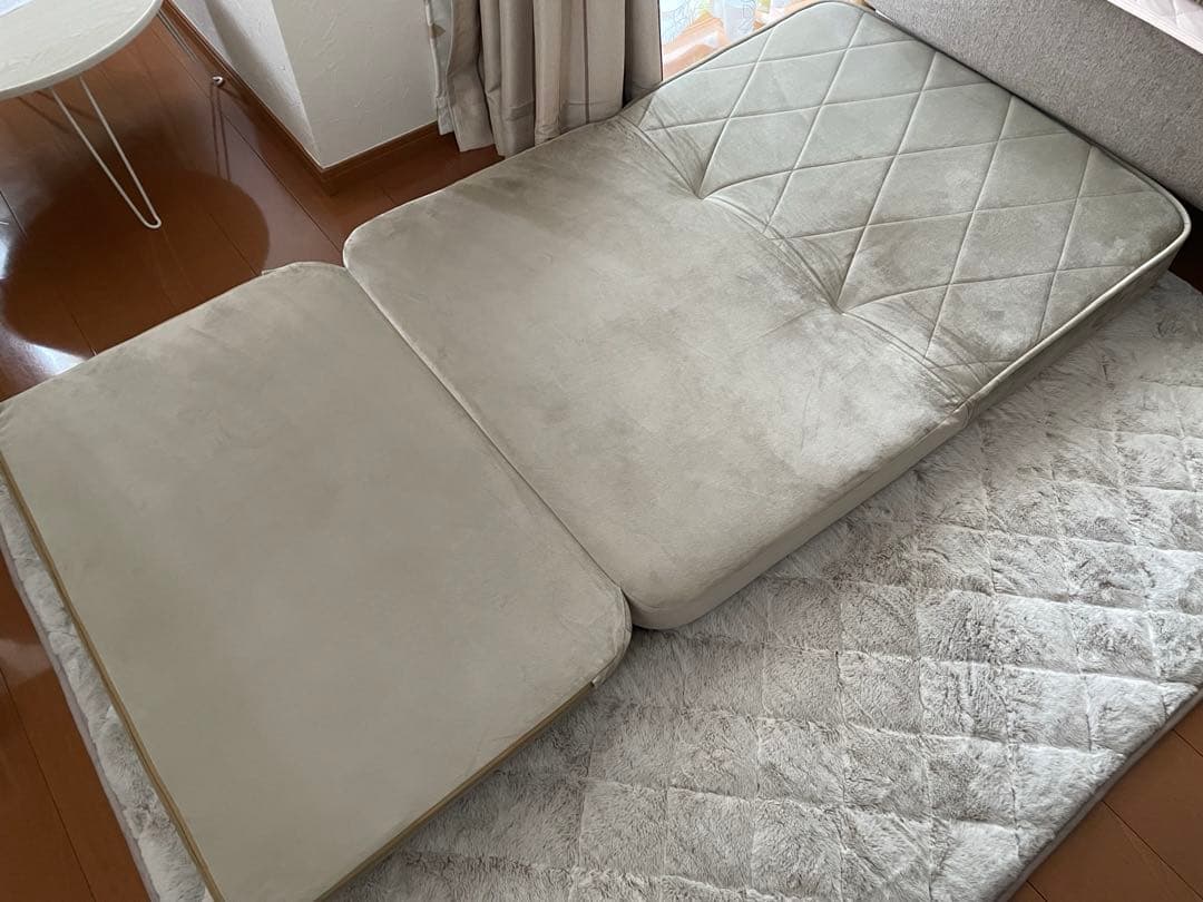 3wayソファ 2人掛け ダイヤモンドキルト ベロア セルタン