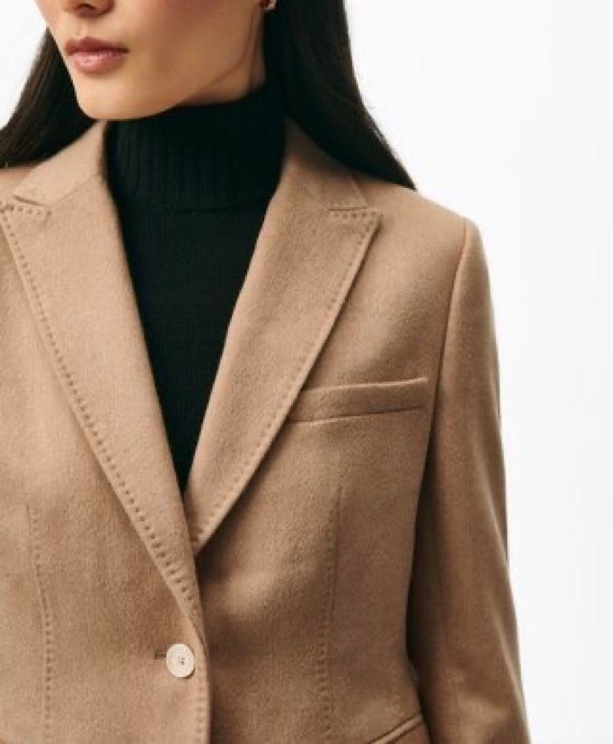 新品✨ブルックスブラザーズ✨キャメルヘア　ピークドラペルジャケット　Lサイズ