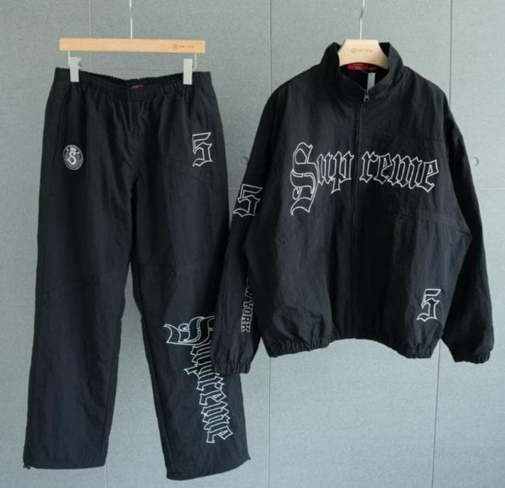Supreme ナイロンジャケット・パンツセット L ブラック
