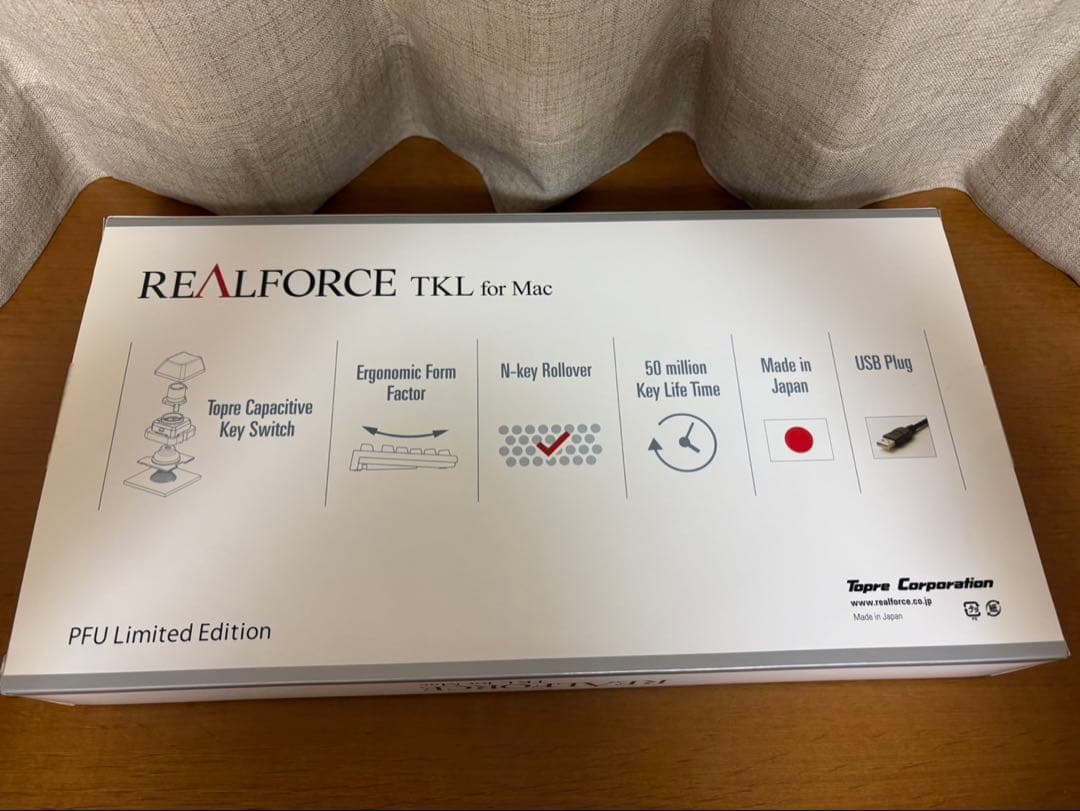 REALFORCE for Mac テンキーレス　R2TLSA-JP4M-WH