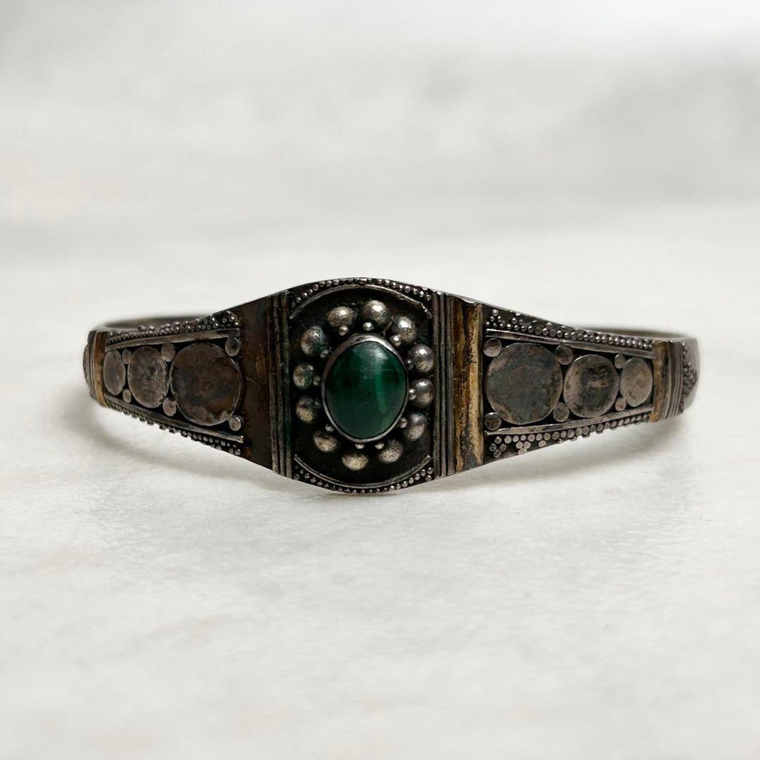 【極希少】シルバーバングル 60s 欧州 ヨーロッパ ヴィンテージ ターコイズ