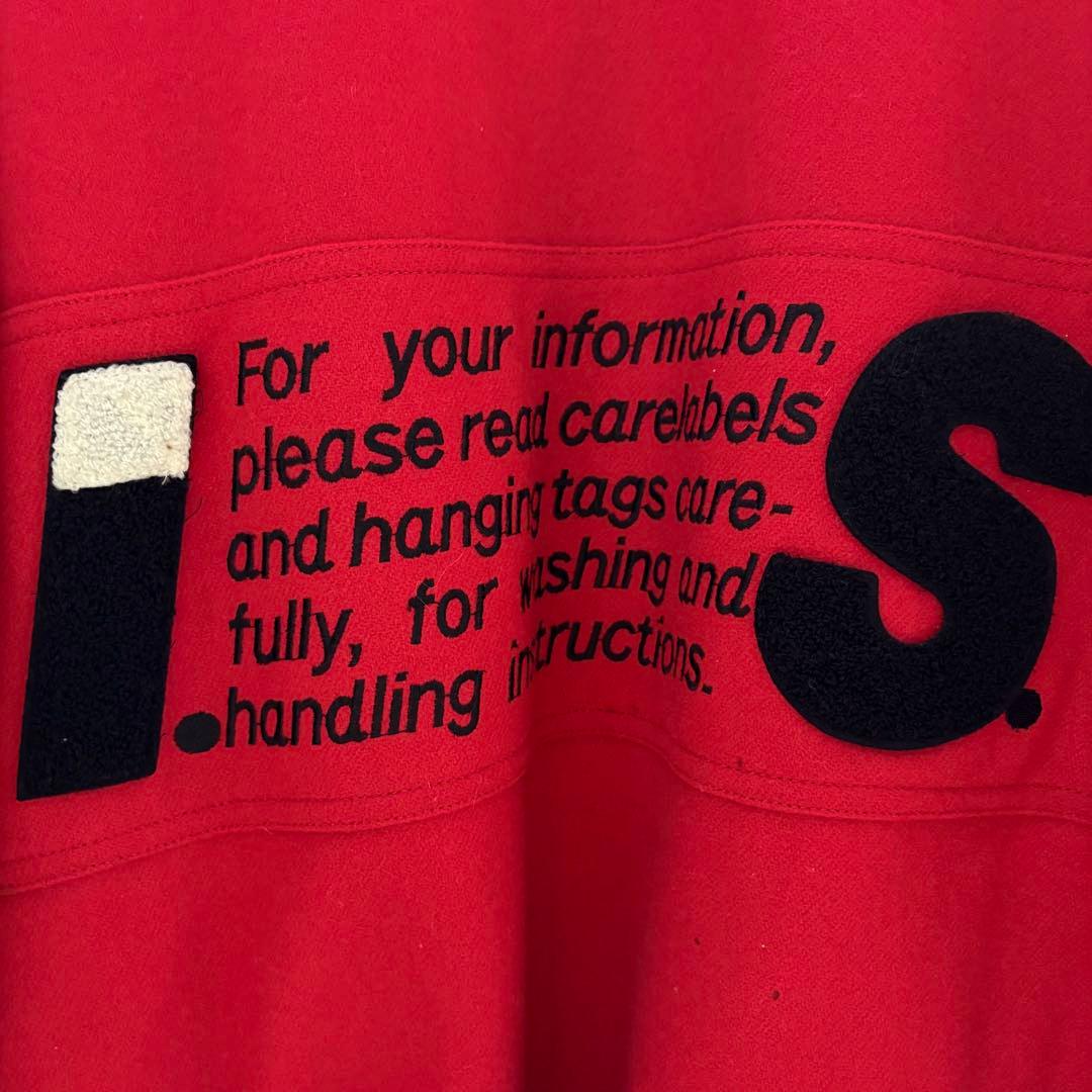 イッセイミヤケ　ヴィンテージ　赤　ブルゾン　MA-1風