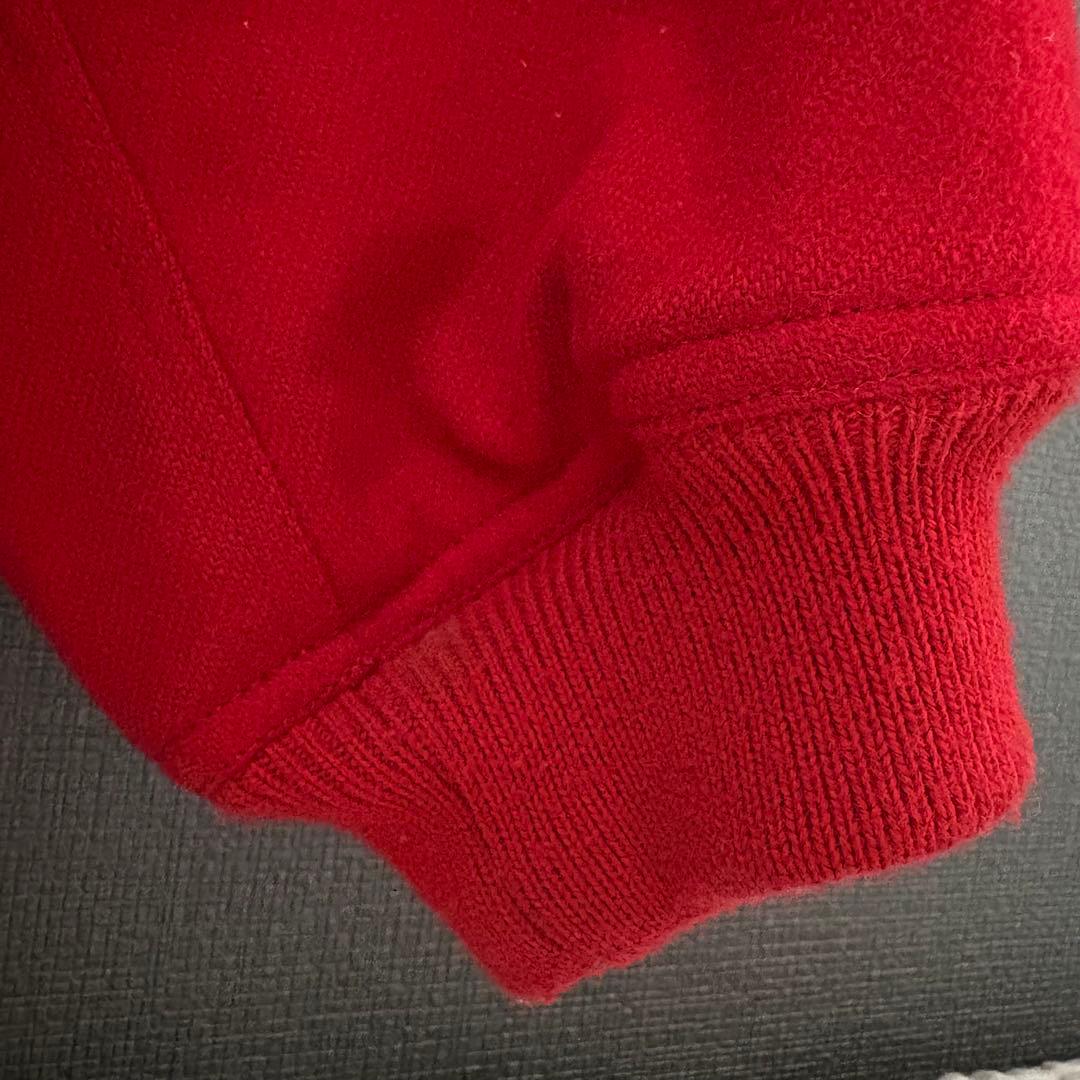 イッセイミヤケ　ヴィンテージ　赤　ブルゾン　MA-1風