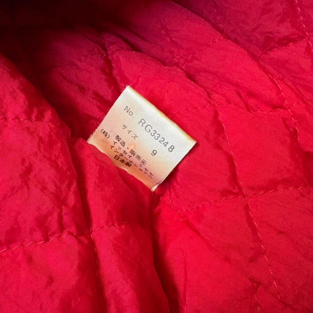 イッセイミヤケ　ヴィンテージ　赤　ブルゾン　MA-1風