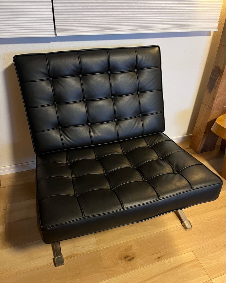 伸長様☆バルセロナチェア高級本革ミッドセンチュリーレザー