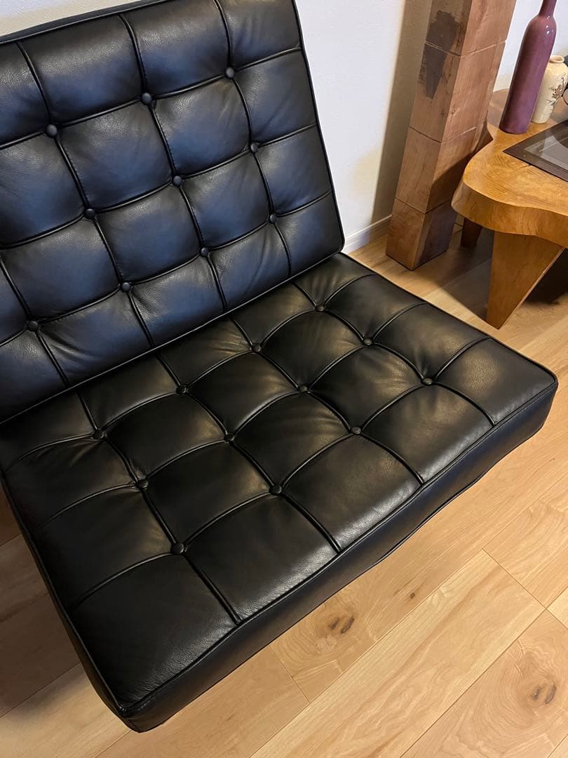 伸長様☆バルセロナチェア高級本革ミッドセンチュリーレザー