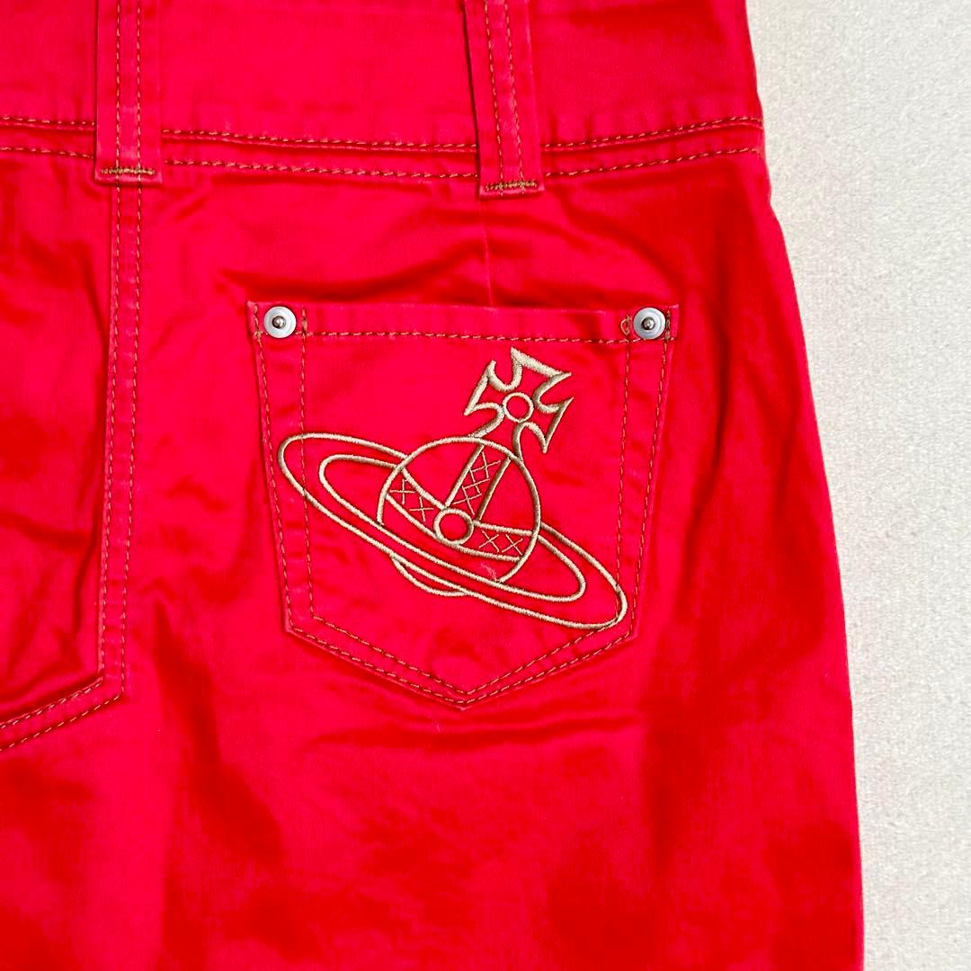 極美品 ヴィヴィアンウエストウッド ミニスカート Lサイズ オーブ刺繍