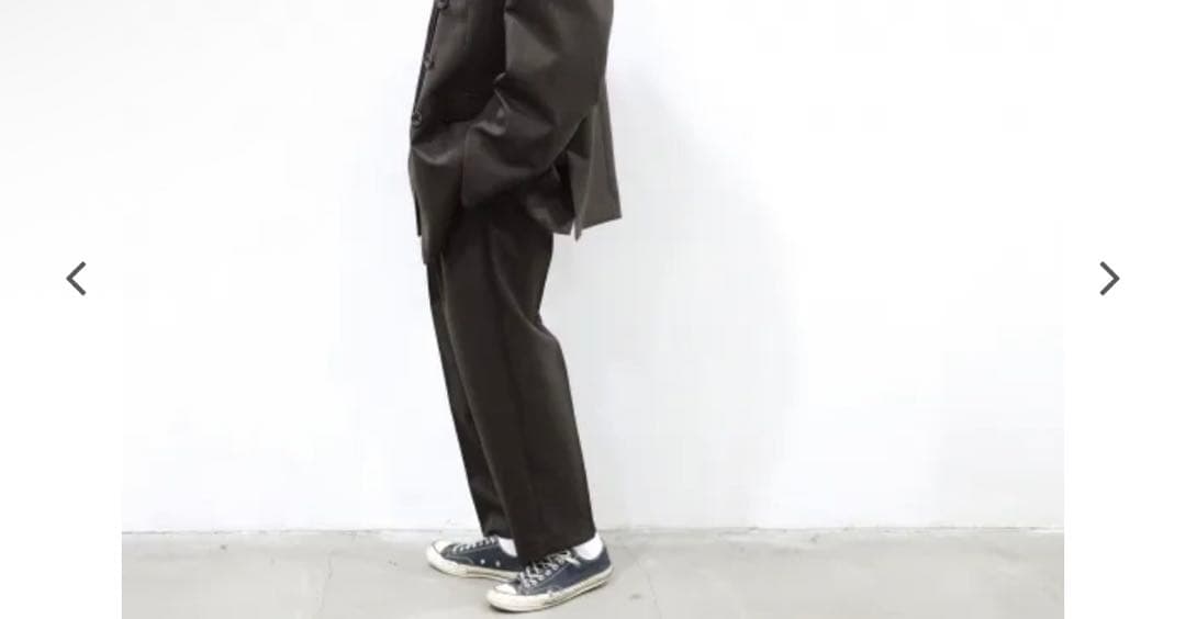 パンツ stein / EX WIDE TAPERED TROUSERS(BROWN)