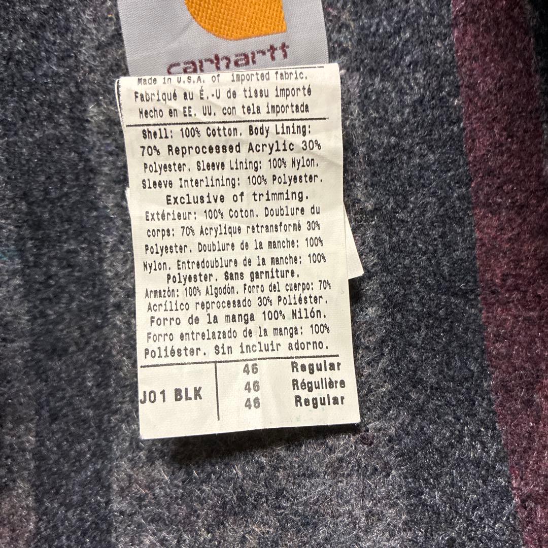 Carhartt ブラック ジャケット