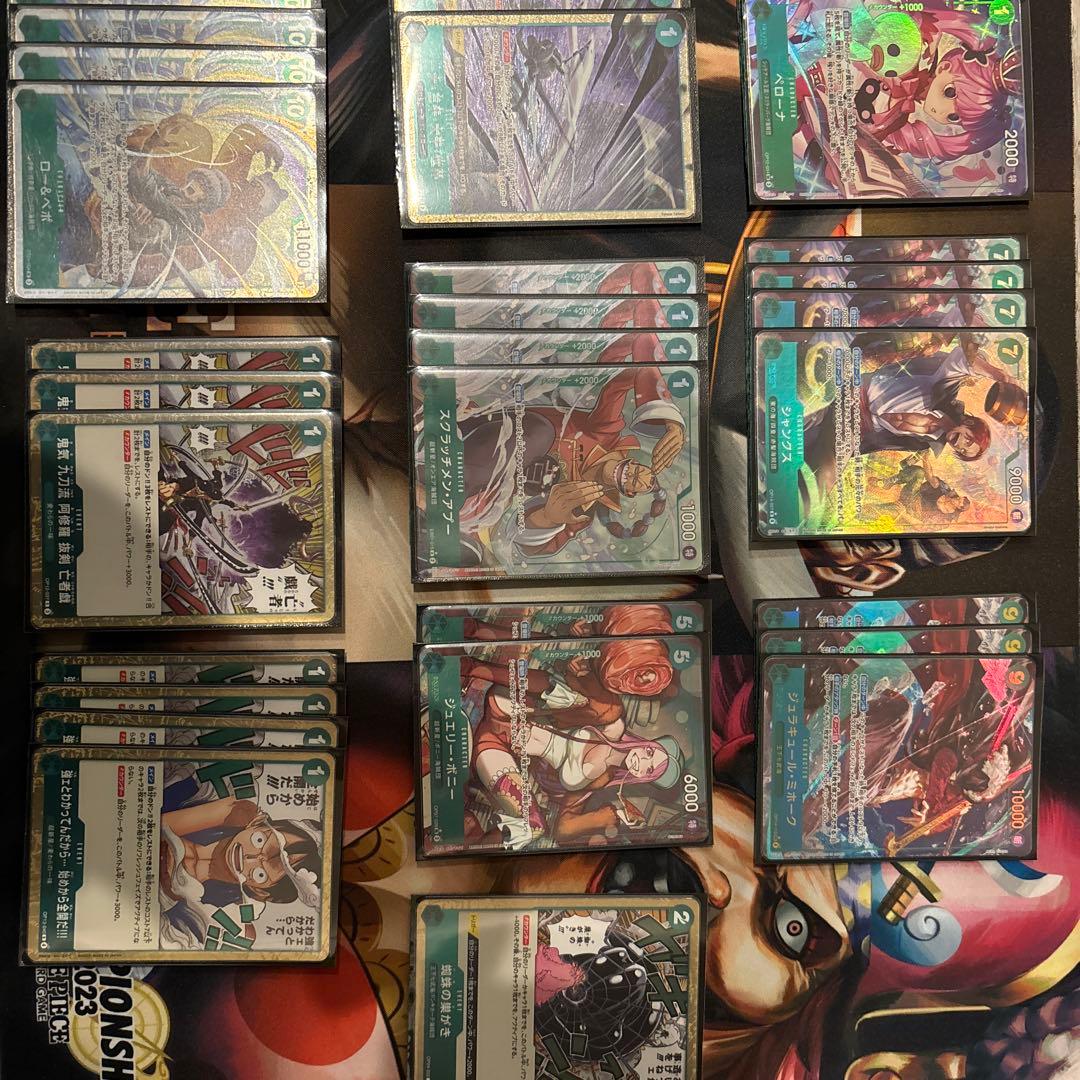 緑ミホーク　パラレル　リーダーパラレル　デッキ