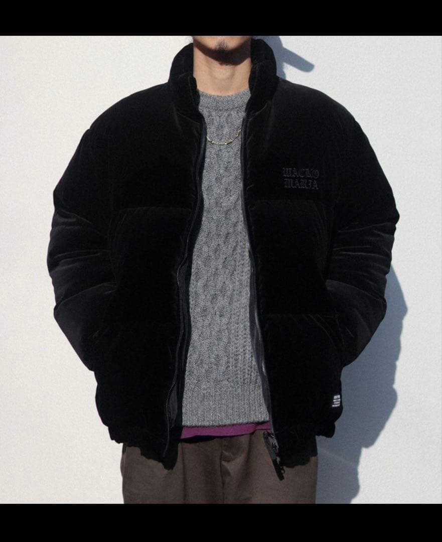 【希少 即完売】WACKO MARIA VELVET DOWN JACKET