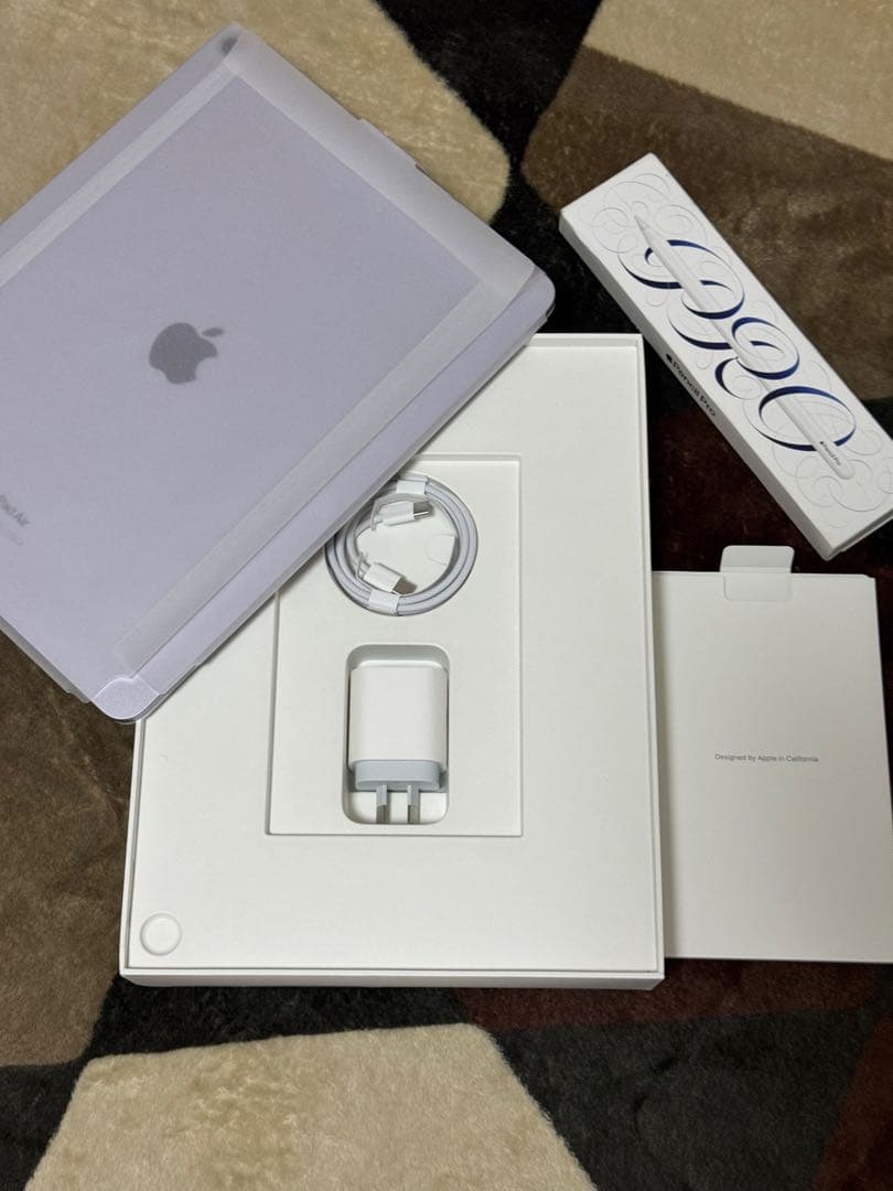 【極美品】iPad Air 13インチ M2パープル Apple Pencil