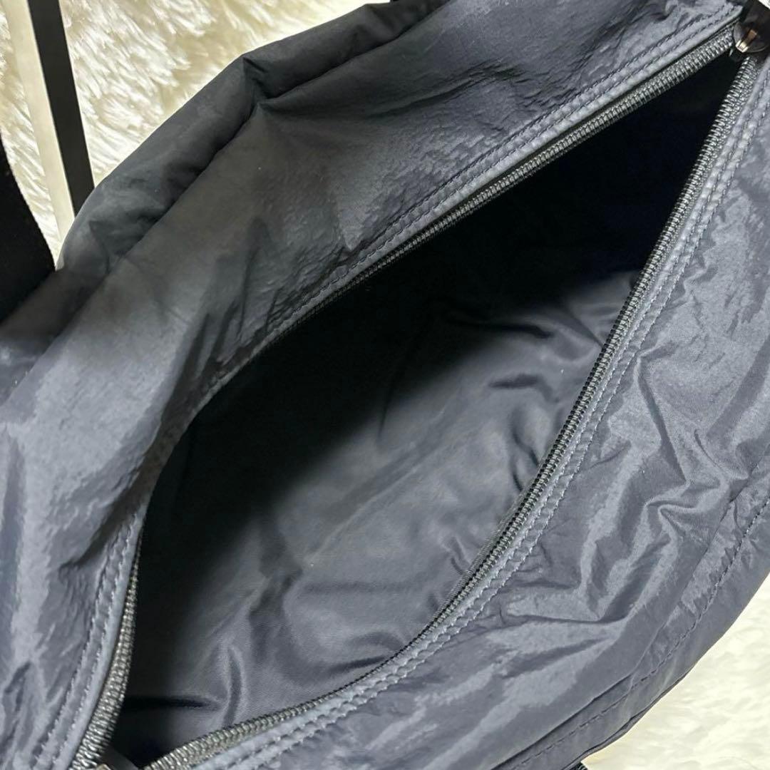 【美品】PORTER ナイロン ボストンバッグ　ドラムバッグ　ネイビー