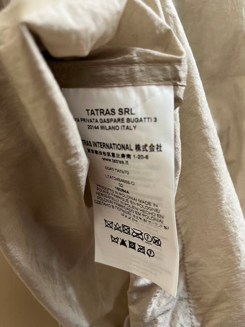 TATRAS ALRESCHA アルレシャ新品未使用ナイロンモッズコートベージュ