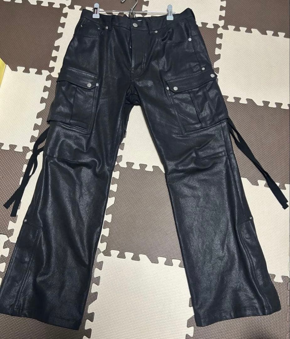 【yzerr kohjiya 着用】Breath コーティング カーゴパンツ