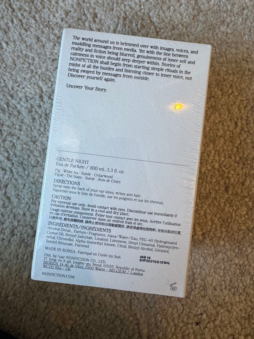 NONFICTION GENTLE NIGHT 香水 100ml