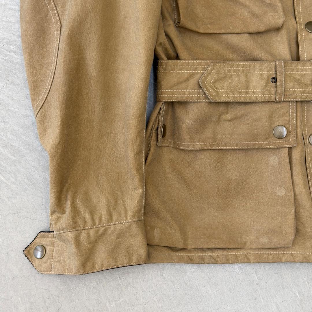 や*ん様 【美品】 ベルスタッフ ミリタリージャケット コットン ベージュ S