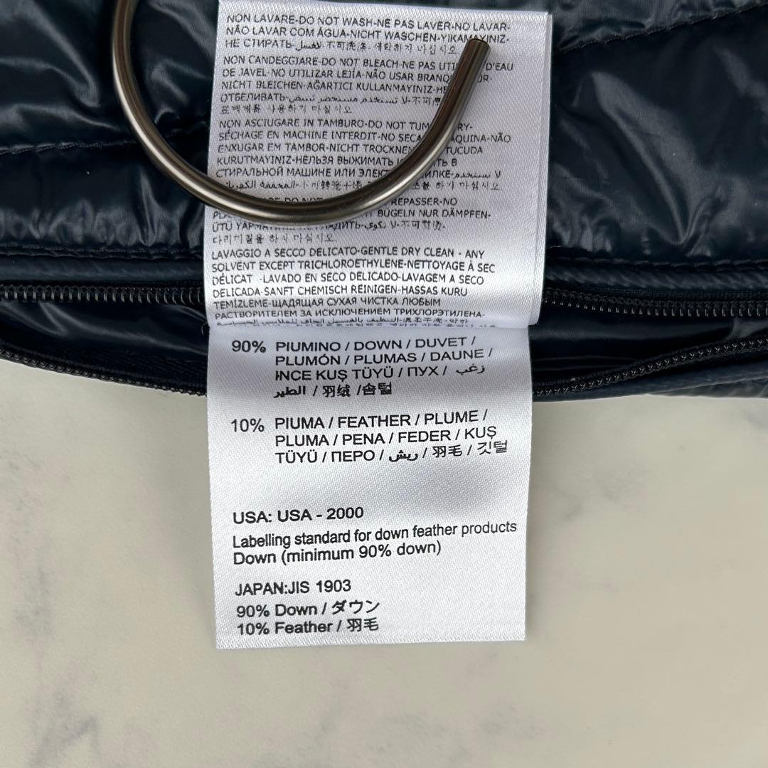 モンクレール ダウンベスト GUI ワッペン ネイビー 0