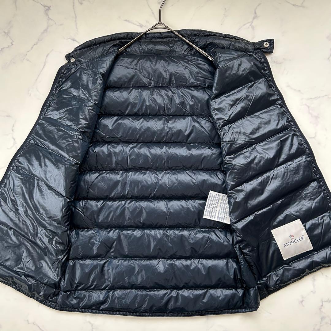 モンクレール ダウンベスト GUI ワッペン ネイビー 0
