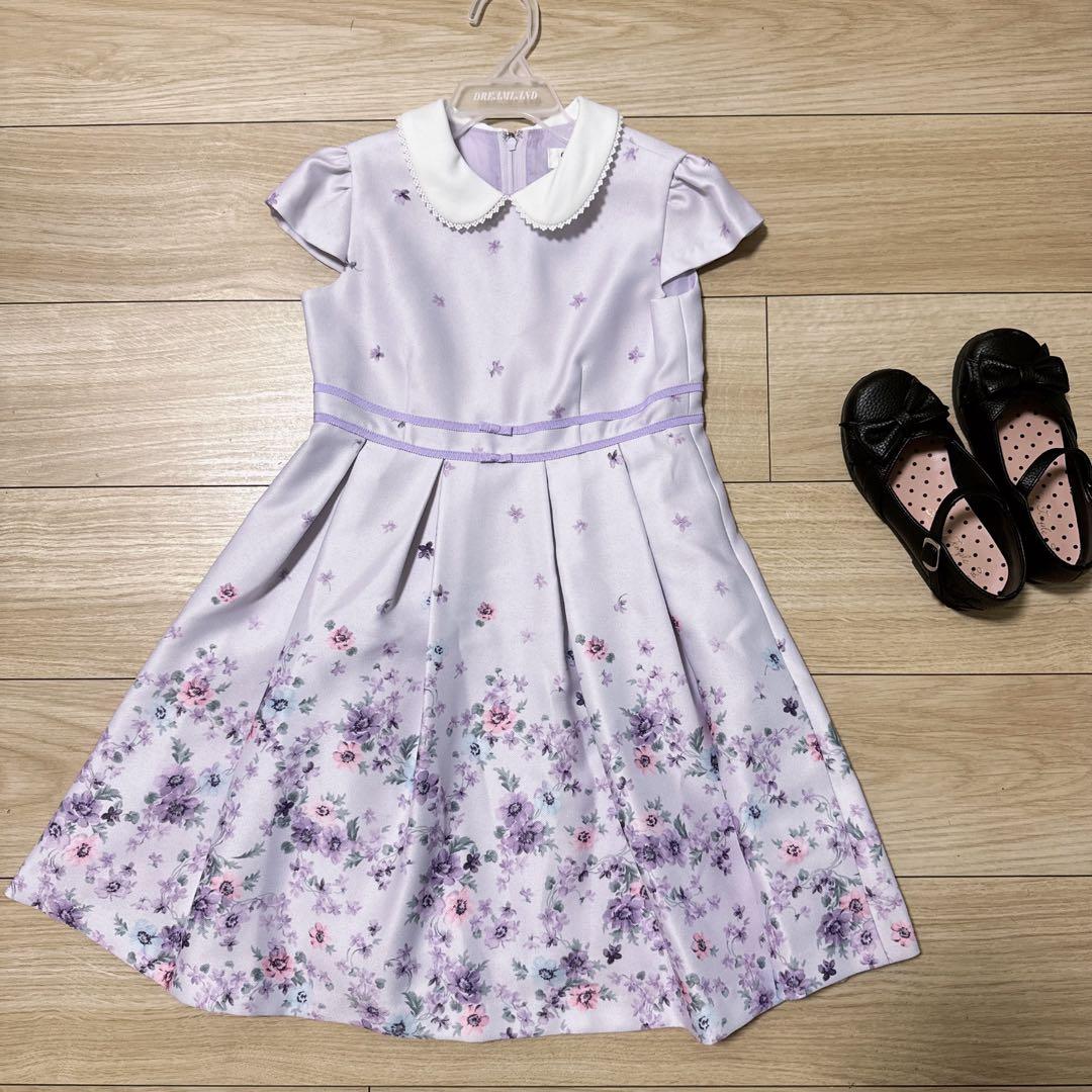 ショパン　入学式　パネルフラワーアンサンブル　120 美品　パンプス　ソックス