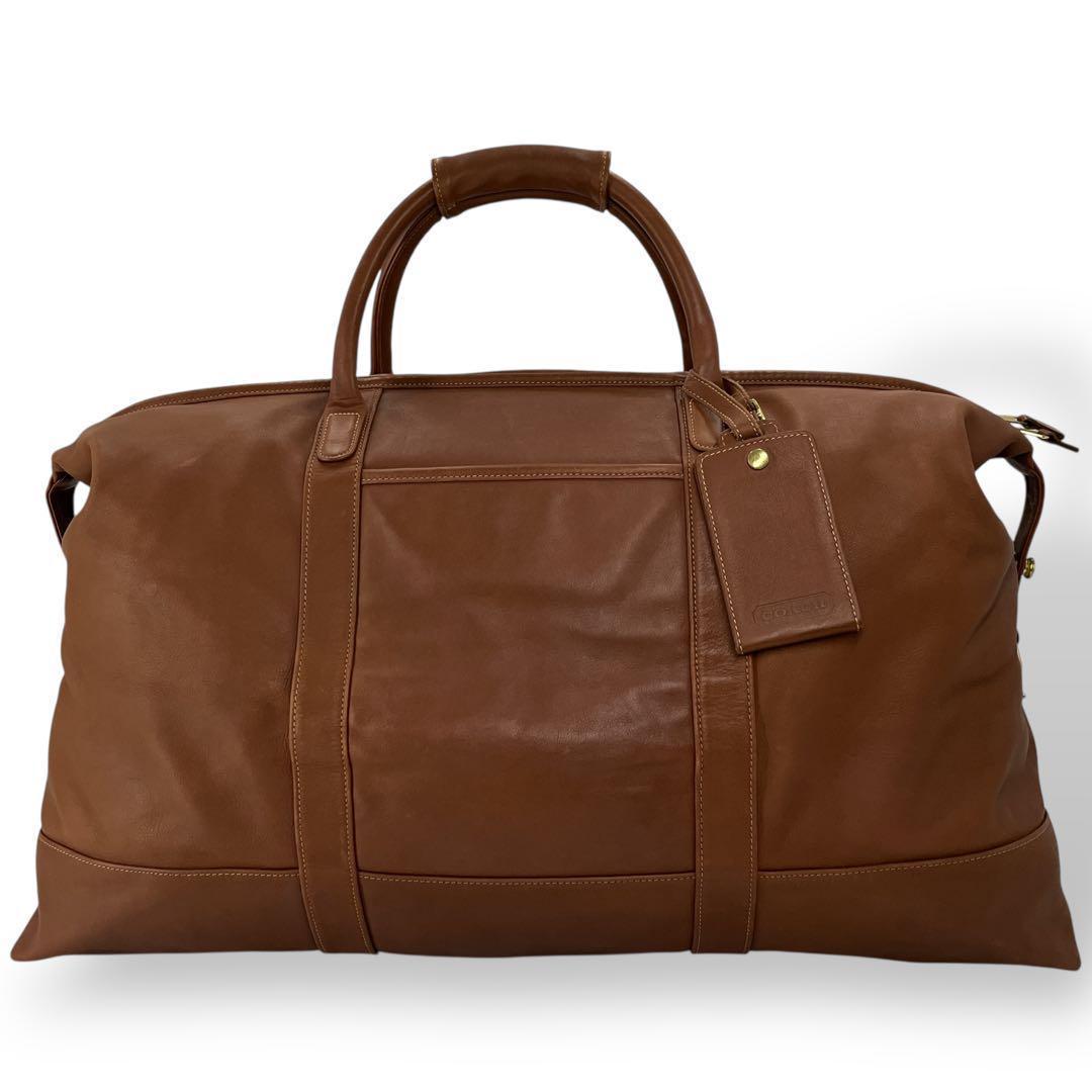 美品　オールドコーチ　ドイツホック　ボストンバッグ　旅行カバン　ブラウン　レザー