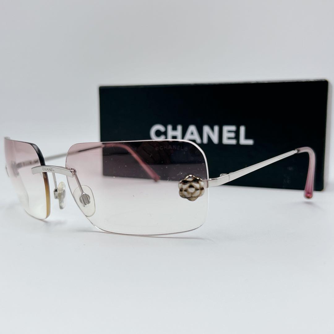 ✨極美品✨ シャネル サングラス ココマーク カメリア グラデーション ピンク