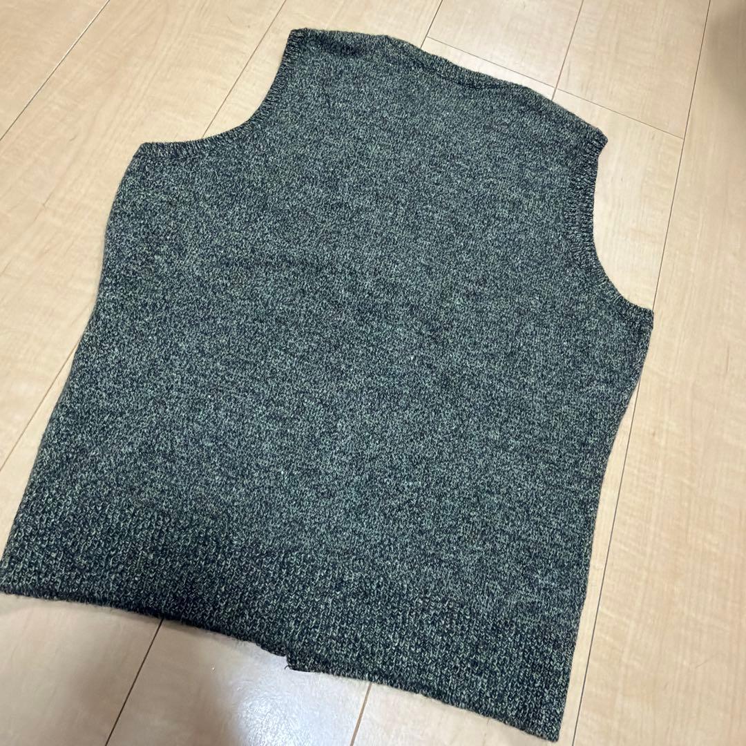 タグなし新品　マドモアゼルノンノンパパス　ニットベスト　毛　シルク　アンゴラ他