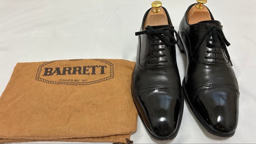 【 BARRETT / バレット (伊 】オックスフォード ブラック7.5