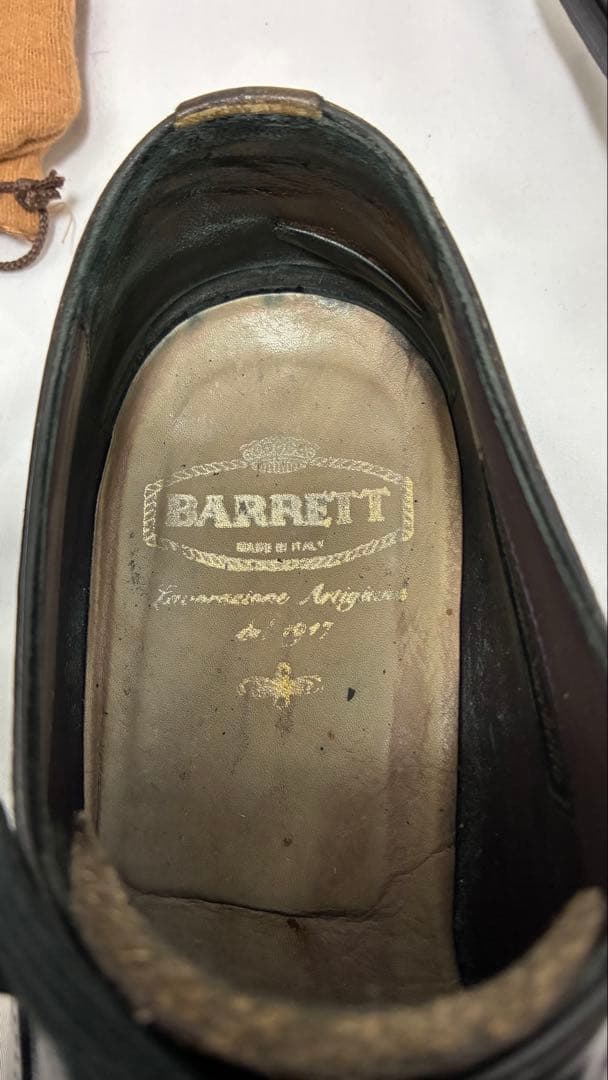 【 BARRETT / バレット (伊 】オックスフォード ブラック7.5