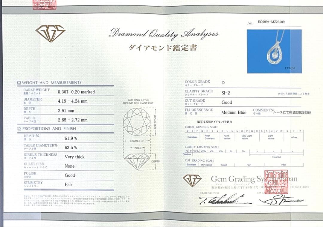 最終交渉可JA33★高級 ダイヤモンド0.507ct pt950 ヘッド 鑑付