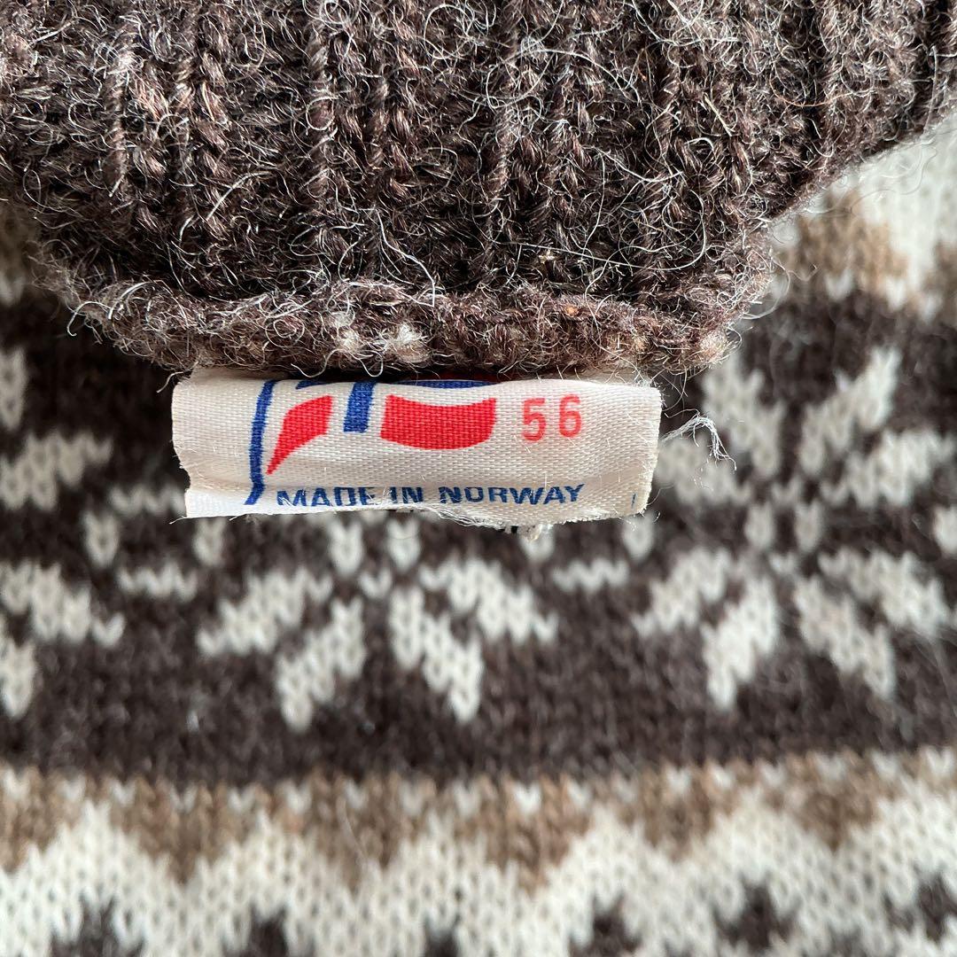 ノルウェー製　ノルディックニット　毛100 大きめ　カジュアル　きれいめ　モード