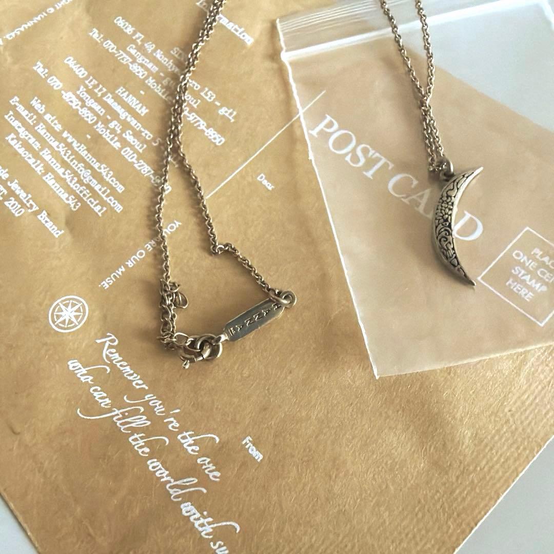 hanna543 BTS JIMIN 着用 三日月ネックレス シルバー