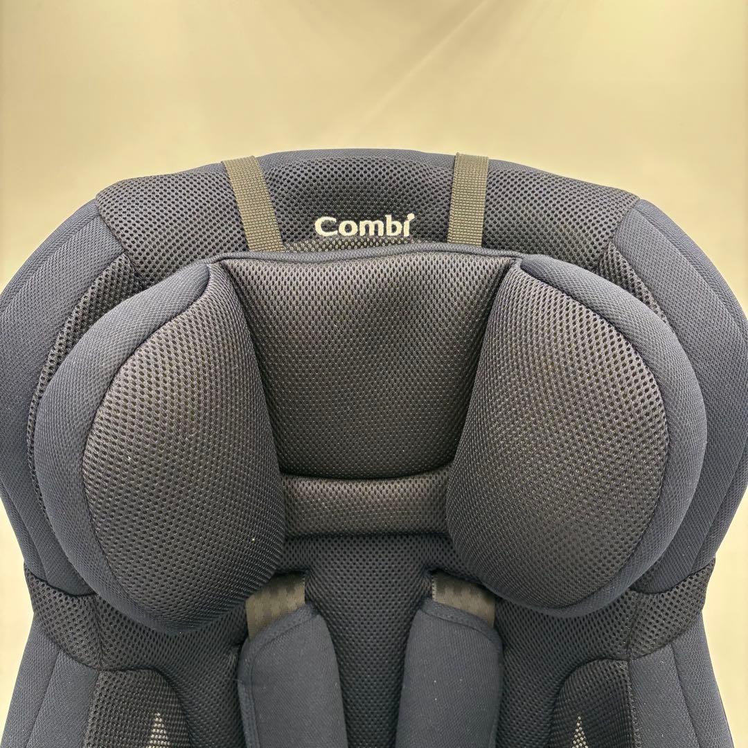 極美品　Combi ジョイトリップ エアスルー　ジュニアシート　GH ネイビー