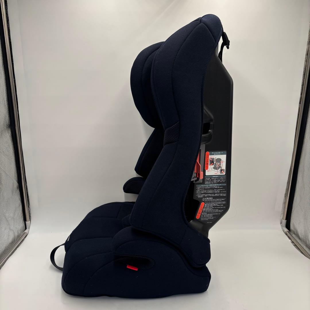極美品　Combi ジョイトリップ エアスルー　ジュニアシート　GH ネイビー