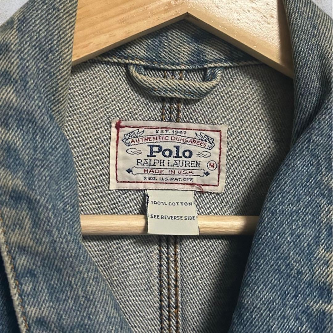 80s-90s Polo Ralph Lauren 白タグ デニムジャケット