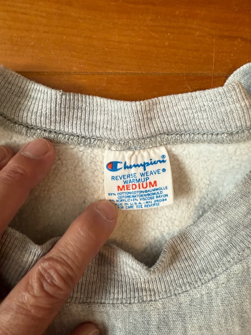 チャンピオン リバースウィーブ 80年代 トリコタグ 三段プリ M