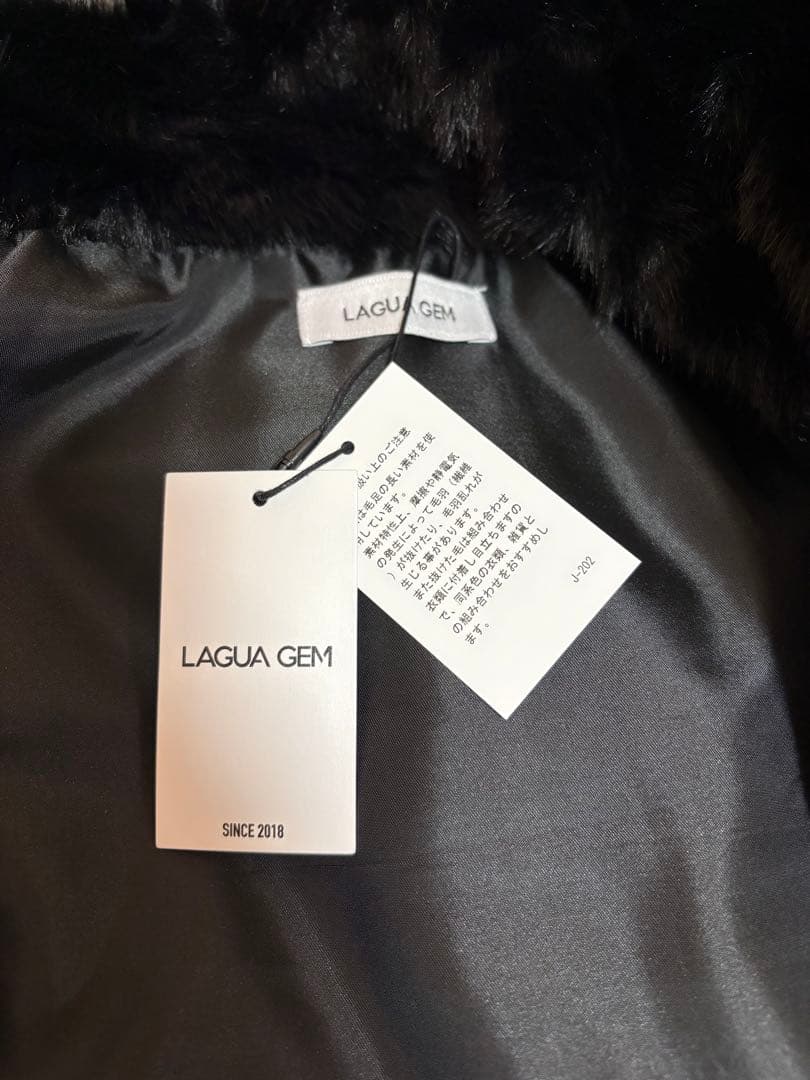 LAGUAGEM CABLE KNIT FAUX FUR ブルゾン