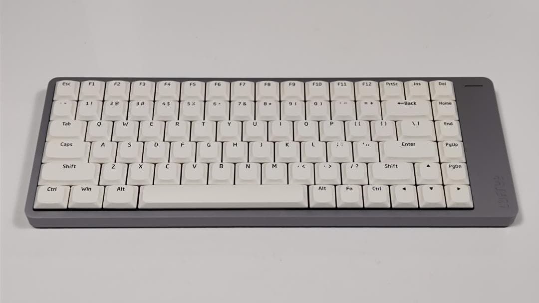 ★特別限定カスタム★LOFREE FLOW2グレー（84キー） × 静音ピンク軸