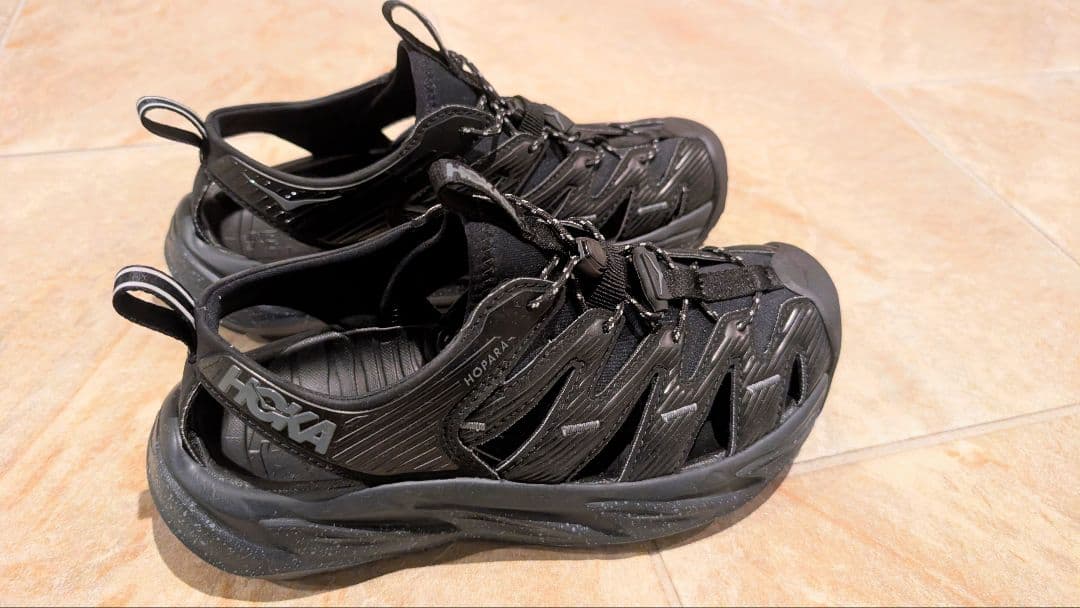 【satoshi】HOKA Hopara サンダル ブラック25.0cm