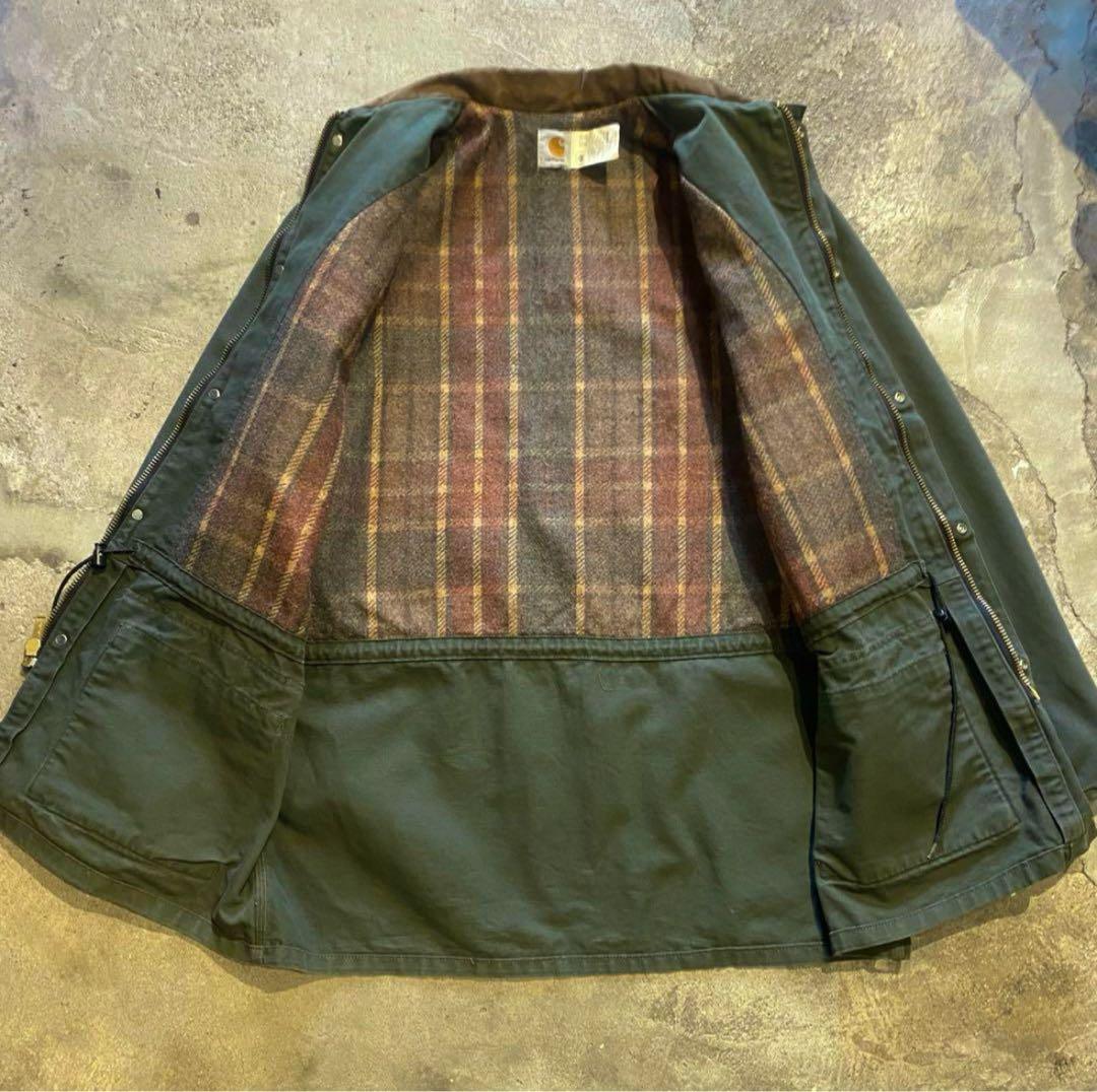 USA製 90's Carhartt/カーハート カバーオール カーキ