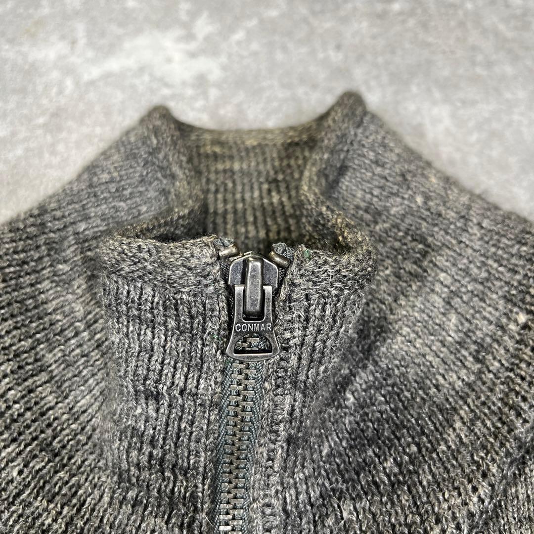 RRL ドライバーズニット　アルパカ　リネン　S グレー　ヴィンテージモデル