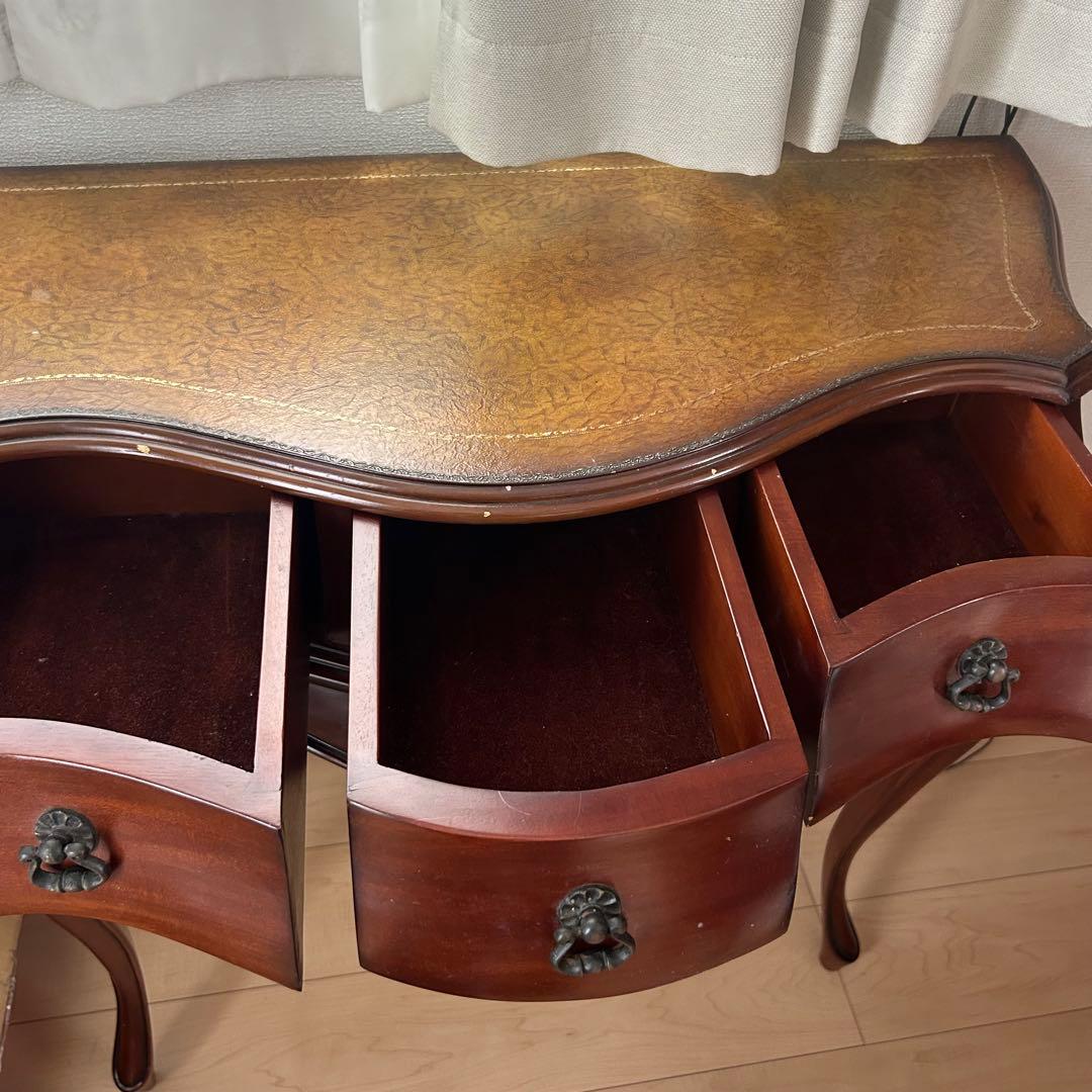 アンティーク調 コンソールテーブル サイドボード チェスト 猫脚 ブラウン