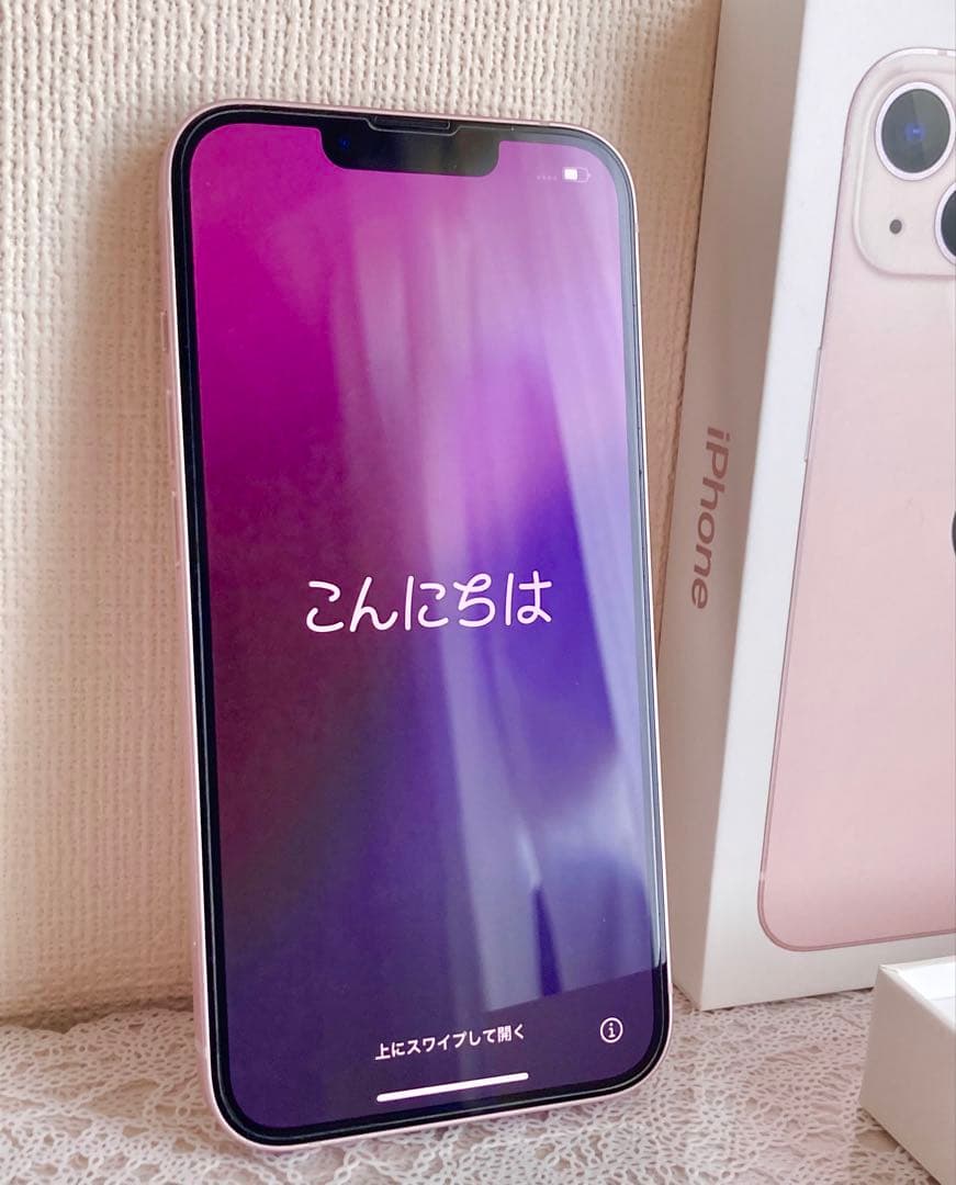 iPhone 13 バッテリー新品 ピンク 本体