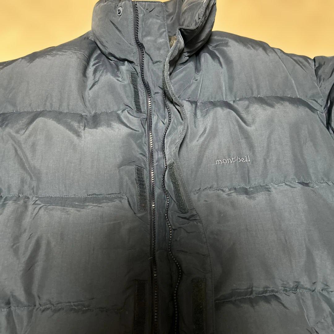 90s 旧タグ mont-bell ダウンジャケット XL ネイビー