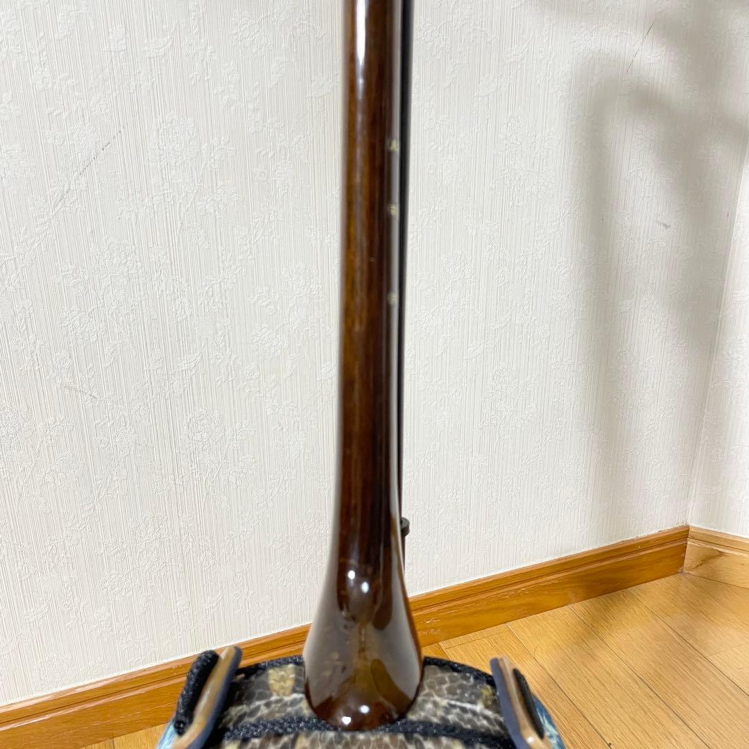 沖縄三線 本皮 極美品 蛇皮 和楽器 民謡 スンチーイエロー