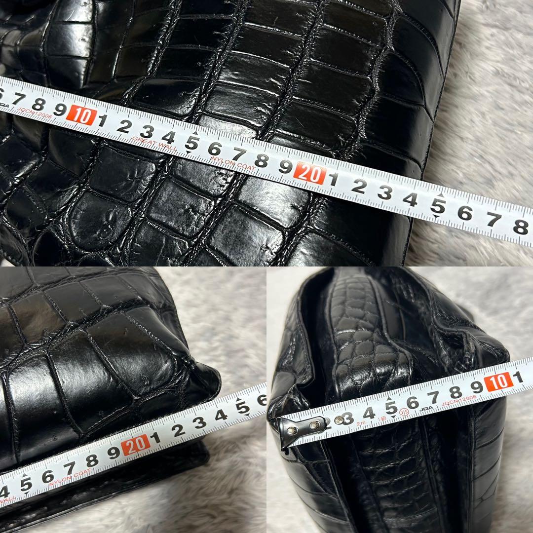 TAIRS テアーズ クロコダイル ショルダーバッグ　巾着型レザーバッグ