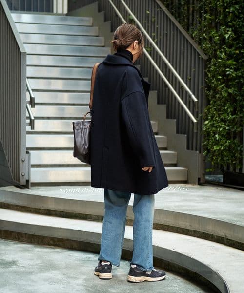 FRAMeWORK Super 100ダブルクロスPコート